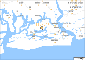 map of Ebukuma