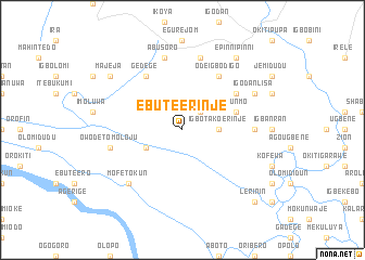 map of Ebute Erinje