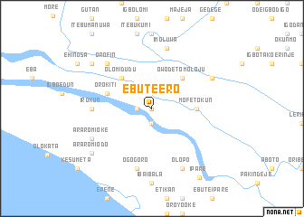 map of Ebute Ero