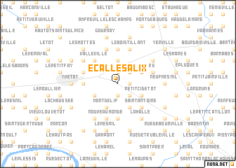 map of Écalles-Alix