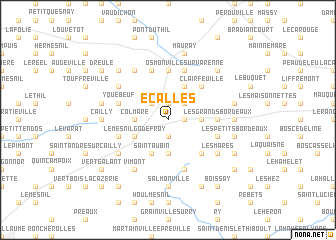 map of Écalles