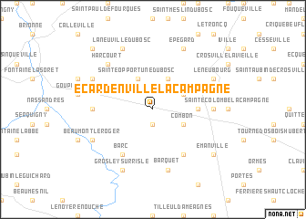 map of Écardenville-la-Campagne