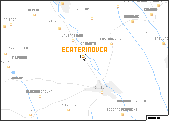 map of Ecaterinovca