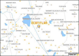 map of Ecatitlán