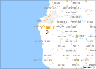 map of Écault