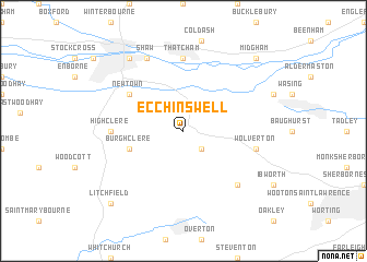 map of Ecchinswell