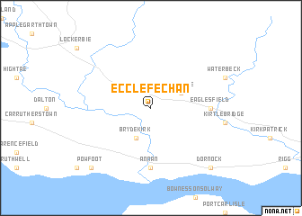 map of Ecclefechan