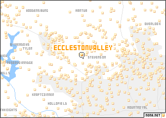 map of Eccleston Valley