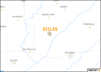 map of Eccles