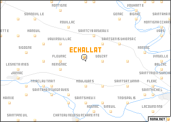 map of Échallat