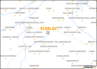 map of Échalou