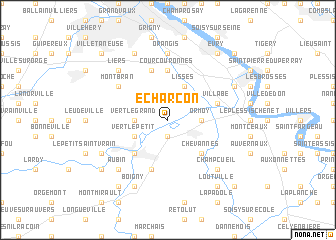 map of Écharcon