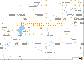 map of Echarren de Guirguillano