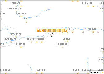 map of Echarri-Aranaz
