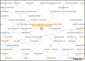 map of Échauffour