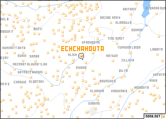 map of Ech Châhoûta