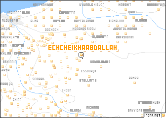 map of Ech Cheïkh Aabdallah