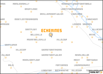 map of Échemines