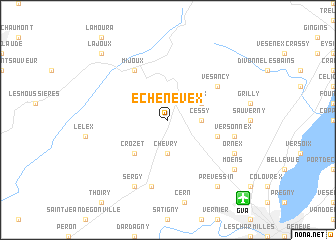 map of Échenevex