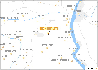 map of Echimăuţi
