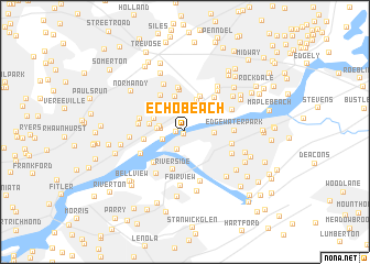 map of Echo Beach