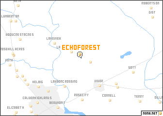 map of Echo Forest