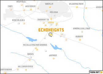 map of Echo Heights