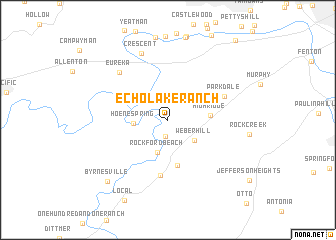 map of Echo Lake Ranch