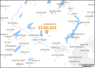 map of Echo Lake