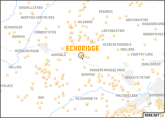 map of Echo Ridge