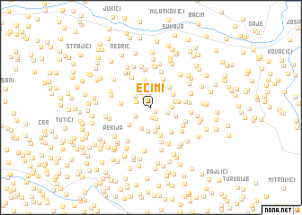 map of Ećimi