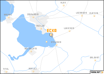 map of Ečka