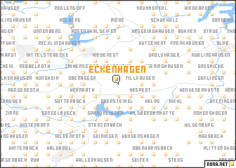 map of Eckenhagen