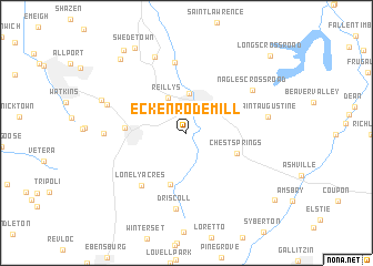 map of Eckenrode Mill