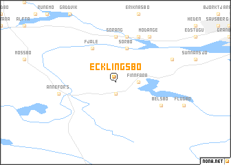 map of Ecklingsbo