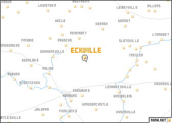 map of Eckville