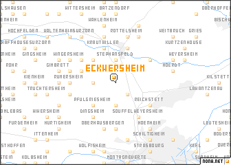 map of Eckwersheim