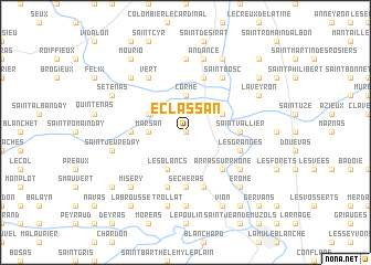 map of Éclassan