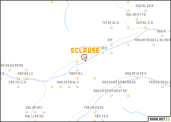 map of Eclause