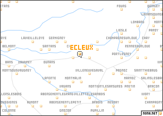 map of Écleux