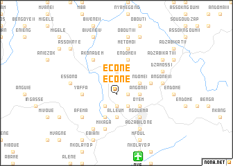 map of Econe