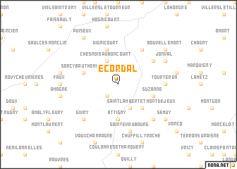 map of Écordal