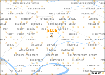 map of Écos