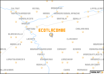 map of Écot-la Combe