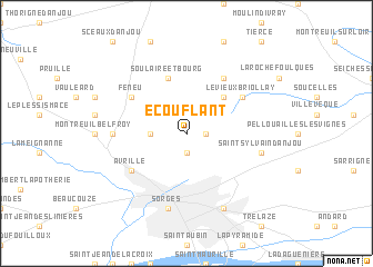 map of Écouflant