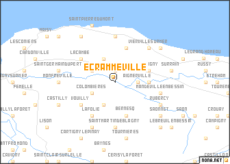 map of Écrammeville