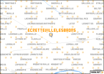 map of Écretteville-lès-Baons
