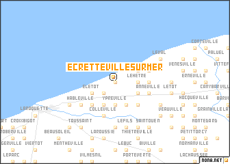 map of Écretteville-sur-Mer