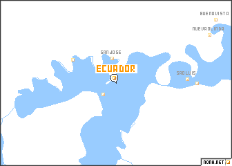 map of Ecuador