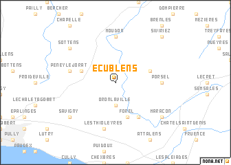 map of Ecublens